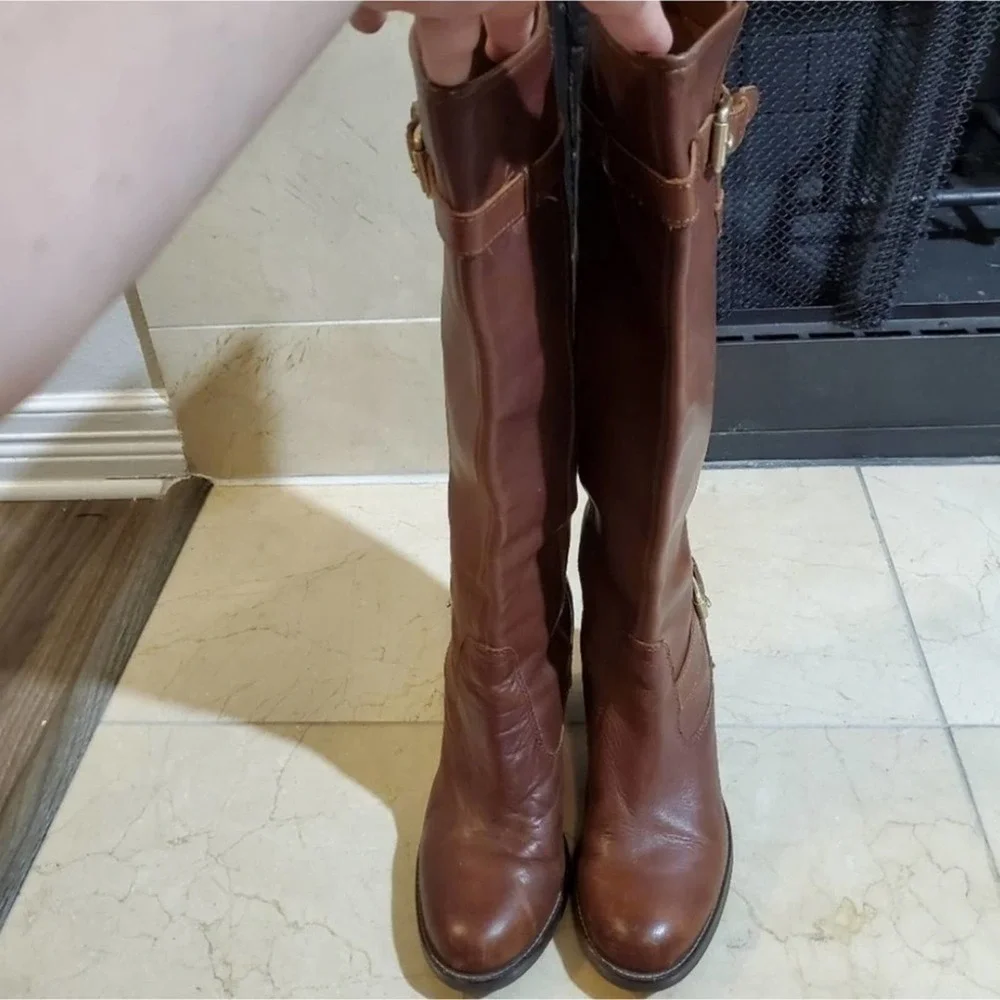 MICHAEL Kors‎ distressed leather granny riding boots 10